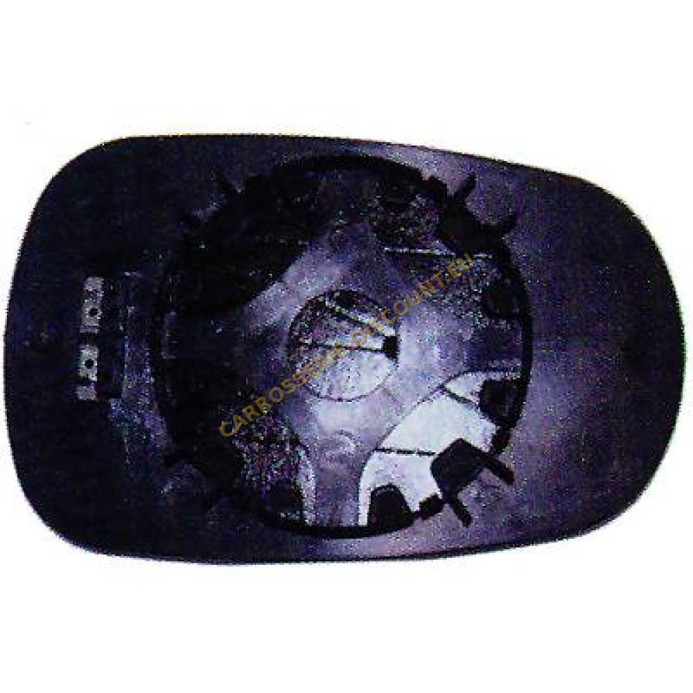 Verre de rétroviseur, rétroviseur extérieur côté conducteur + passager av. — Dacia Logan Berline (2004-2008) (+4)
