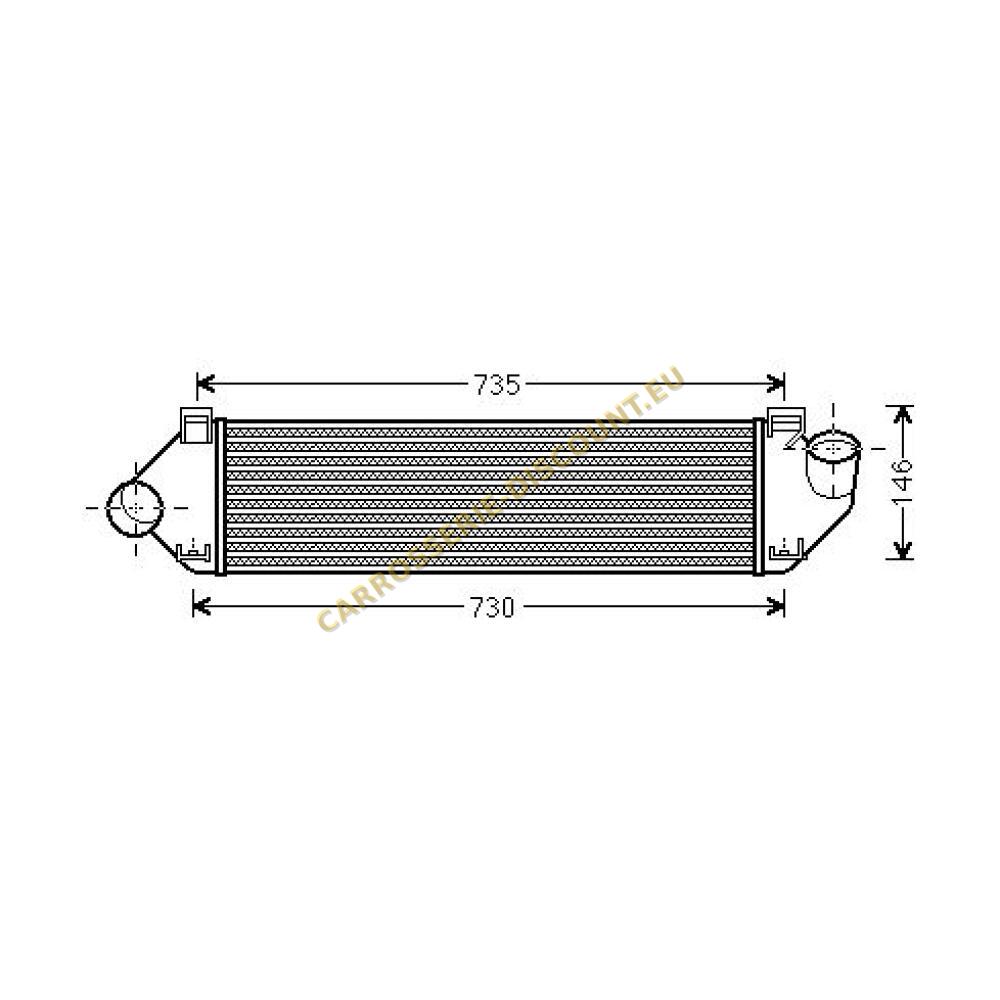 Intercooler, échangeur — Ford Focus II (2004-2007) (+1)