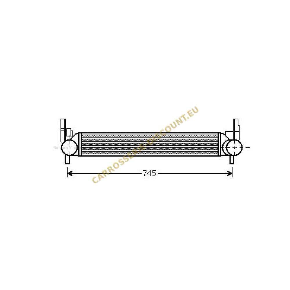 Intercooler, échangeur — Audi A1 (2010-2015) (+4)