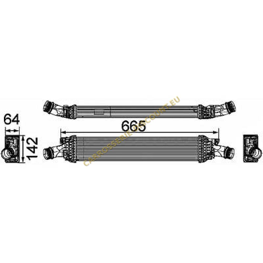 Intercooler, échangeur — Audi A4 Berline/Avant (8K/8E) (2007-2011) (+2)