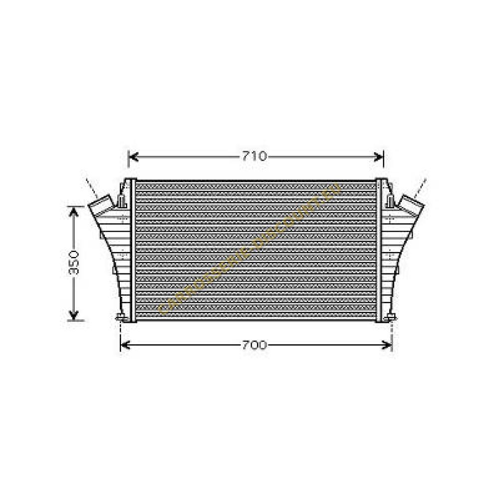 Intercooler, échangeur — Opel Signum (2003-2005) (+3)