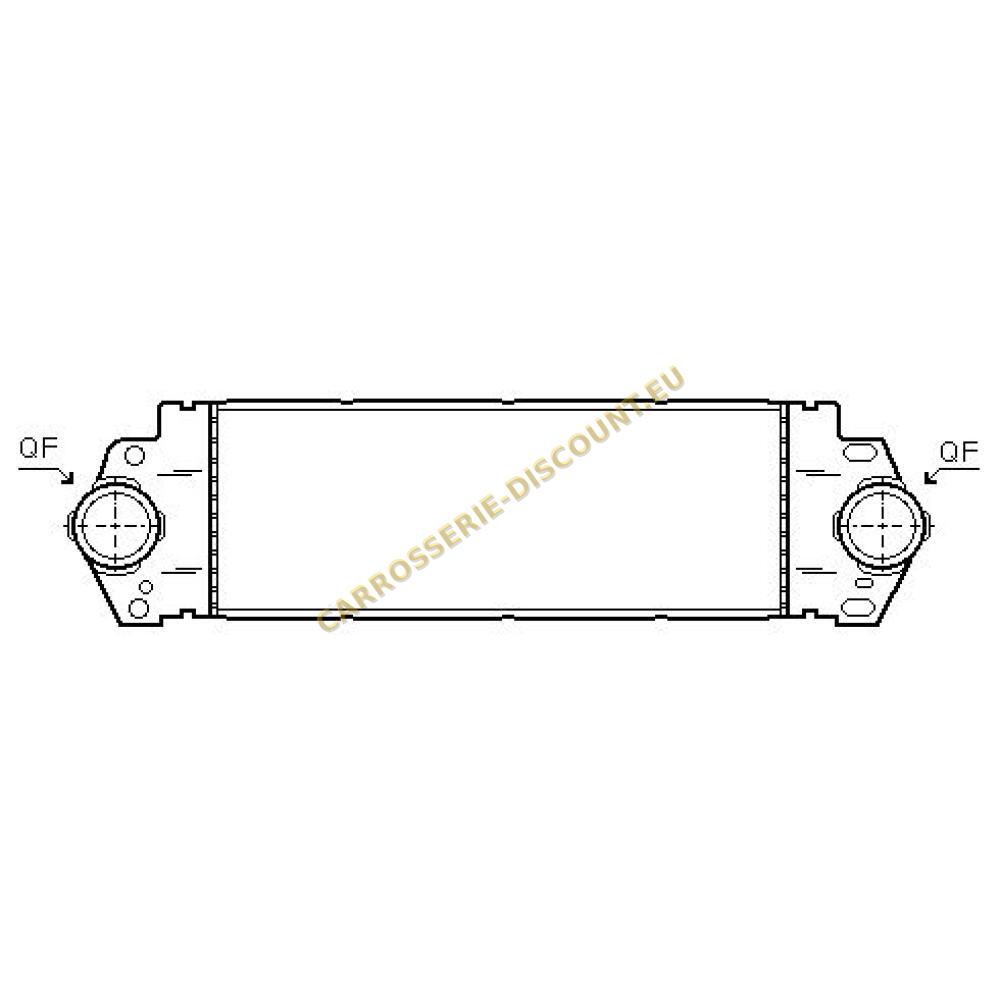 Intercooler, échangeur — Volkswagen T5 Multivan/Caravelle (2003-2009) (+1)