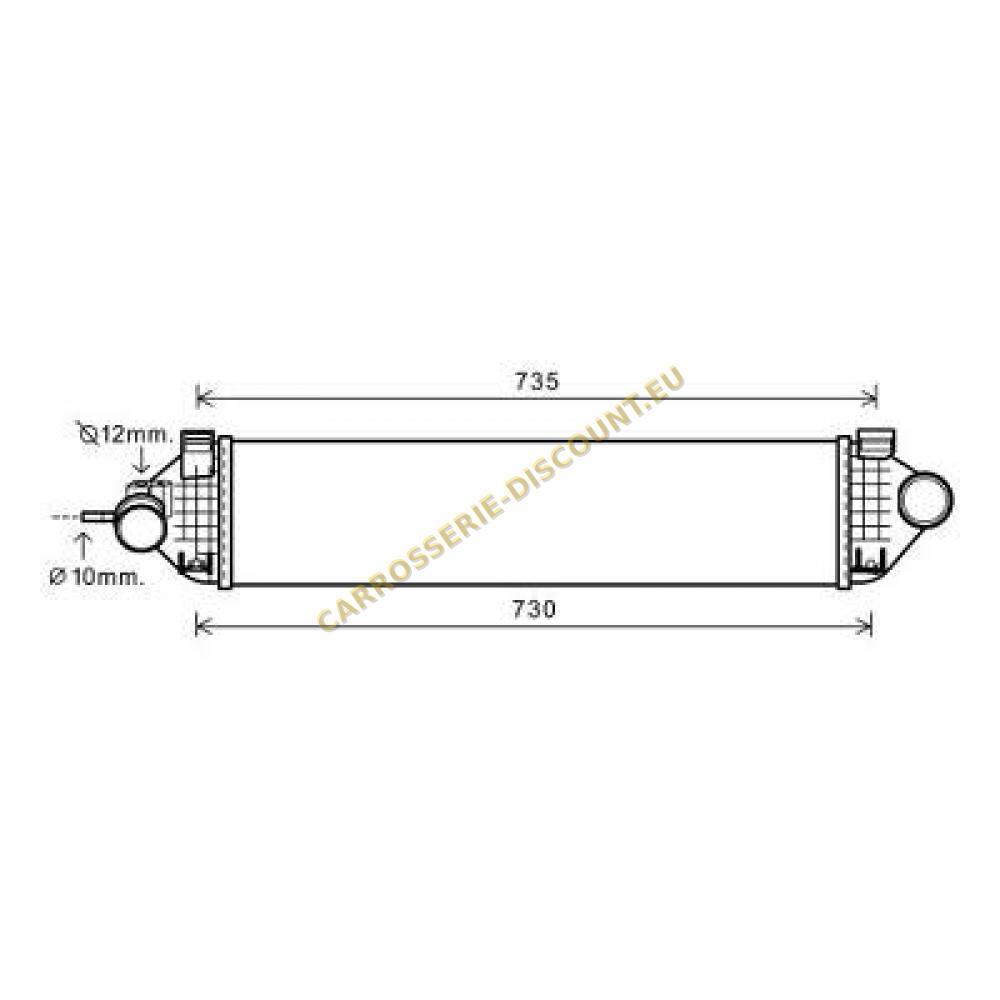 Intercooler, échangeur — Ford C-Max (2010-2015) (+1)