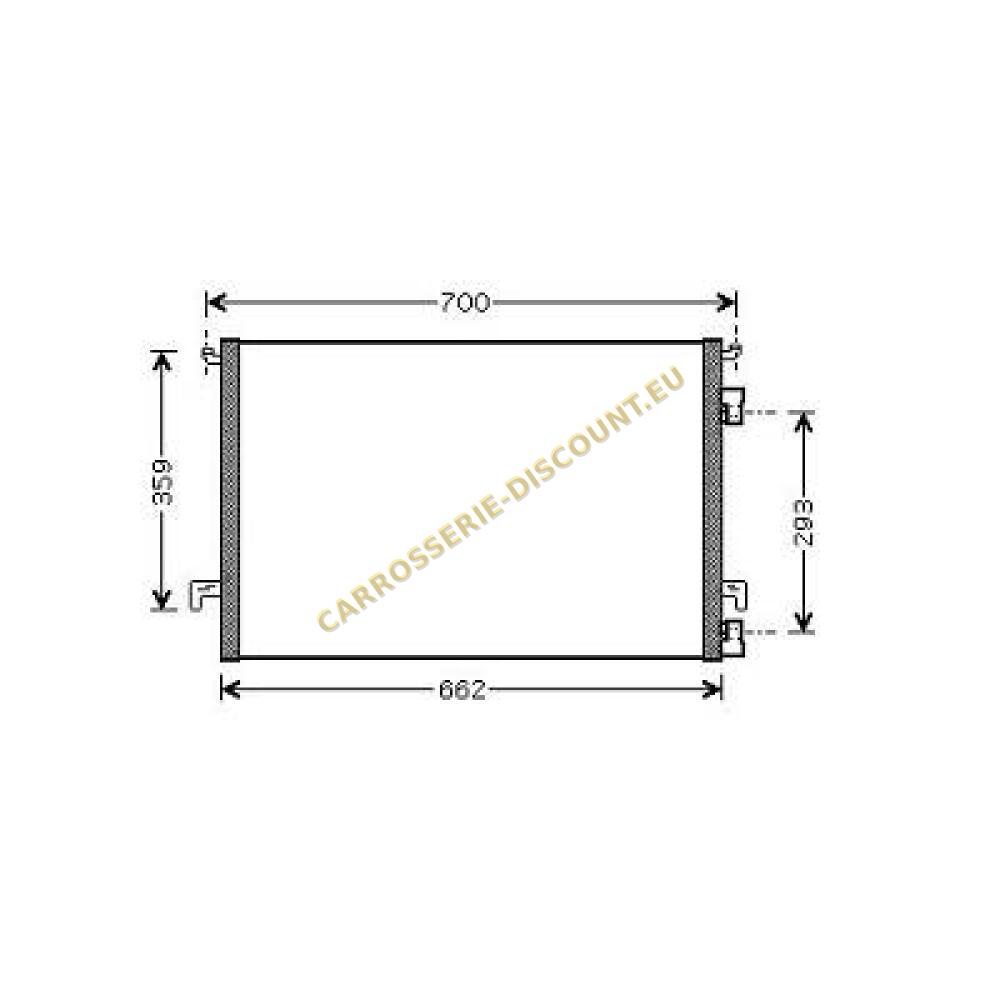 Condenseur, climatisation — Opel Vectra C Berline/Break (2002-2005) (+1)