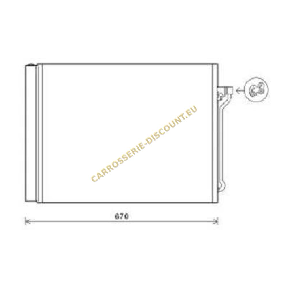 Condenseur, climatisation — BMW Série 5 (F10/11) (2010-2013) (+2)