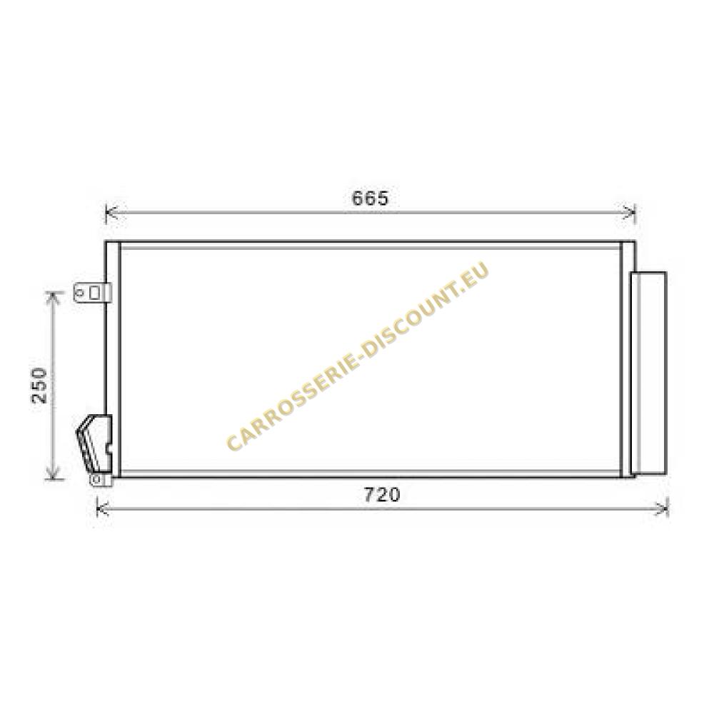Condenseur, climatisation — Fiat Doblo (2010-2015) (+1)