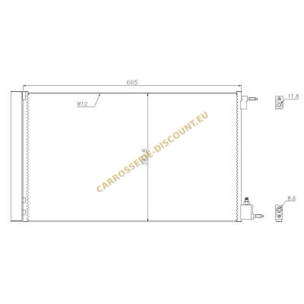 Condenseur, climatisation — Opel Insignia Berline/Sportstourer (2008-2013) (+2)