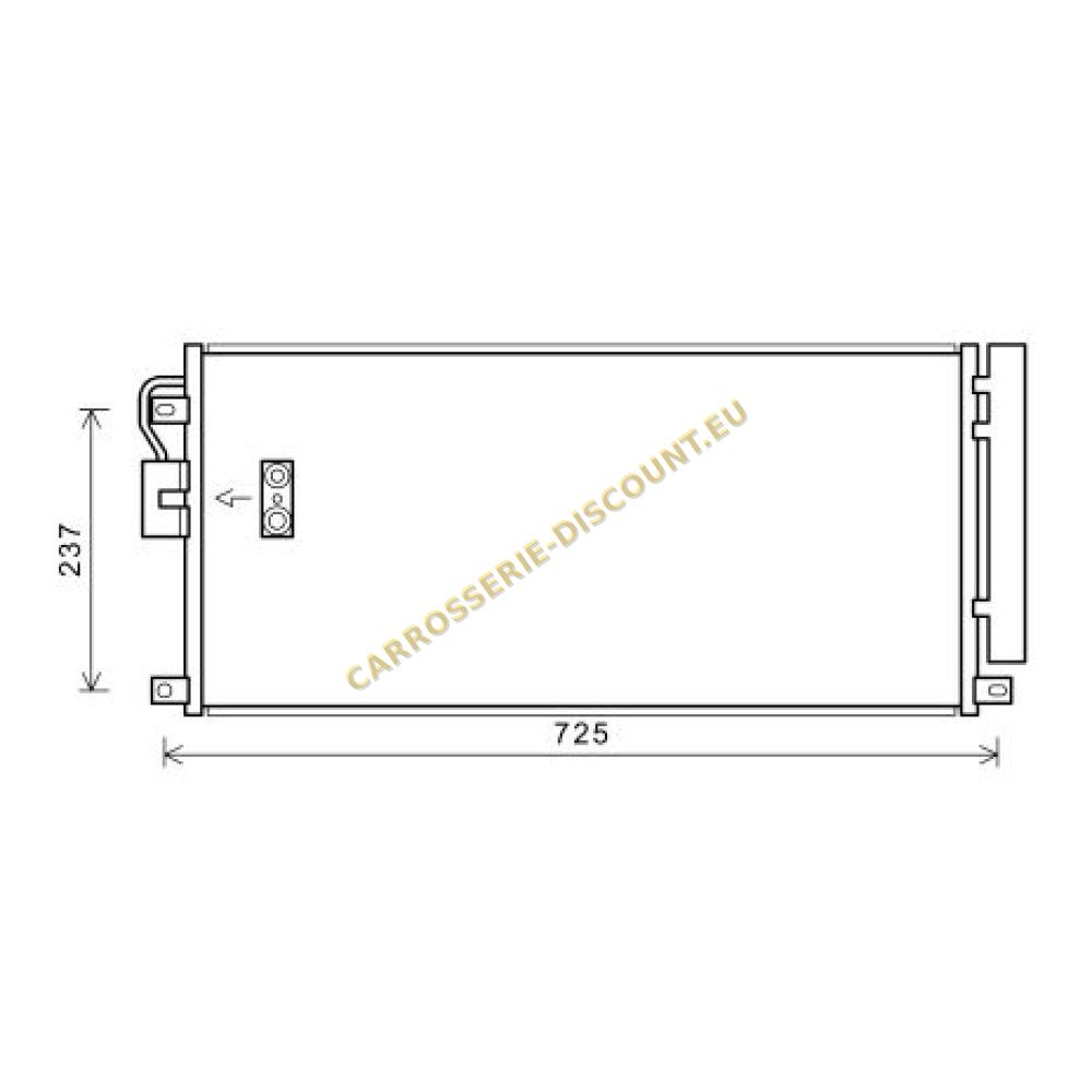 Condenseur, climatisation — Chevrolet/Daewoo Trax (2013-…) (+1)
