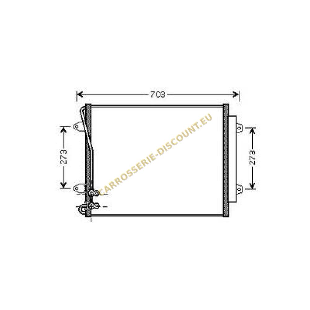 Condenseur, climatisation — Volkswagen Passat CC (2008-2012) (+2)