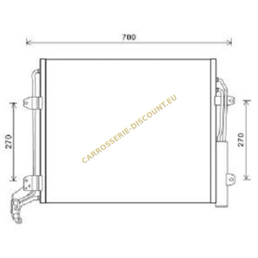 Condenseur, climatisation — Seat Alhambra (2010-…) (+1)