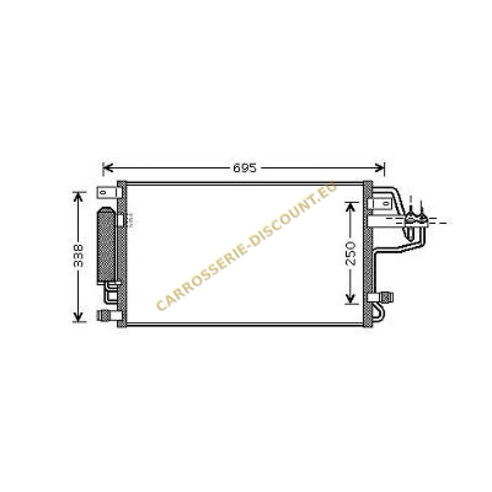Condenseur, climatisation — Hyundai Tucson (2004-2010) (+2)