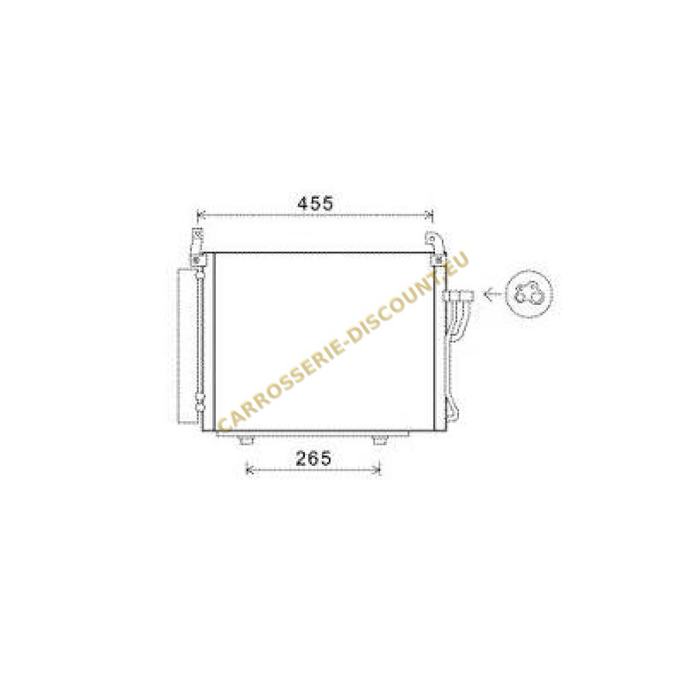 Condenseur, climatisation — Hyundai I 10 (2008-2011) (+2)