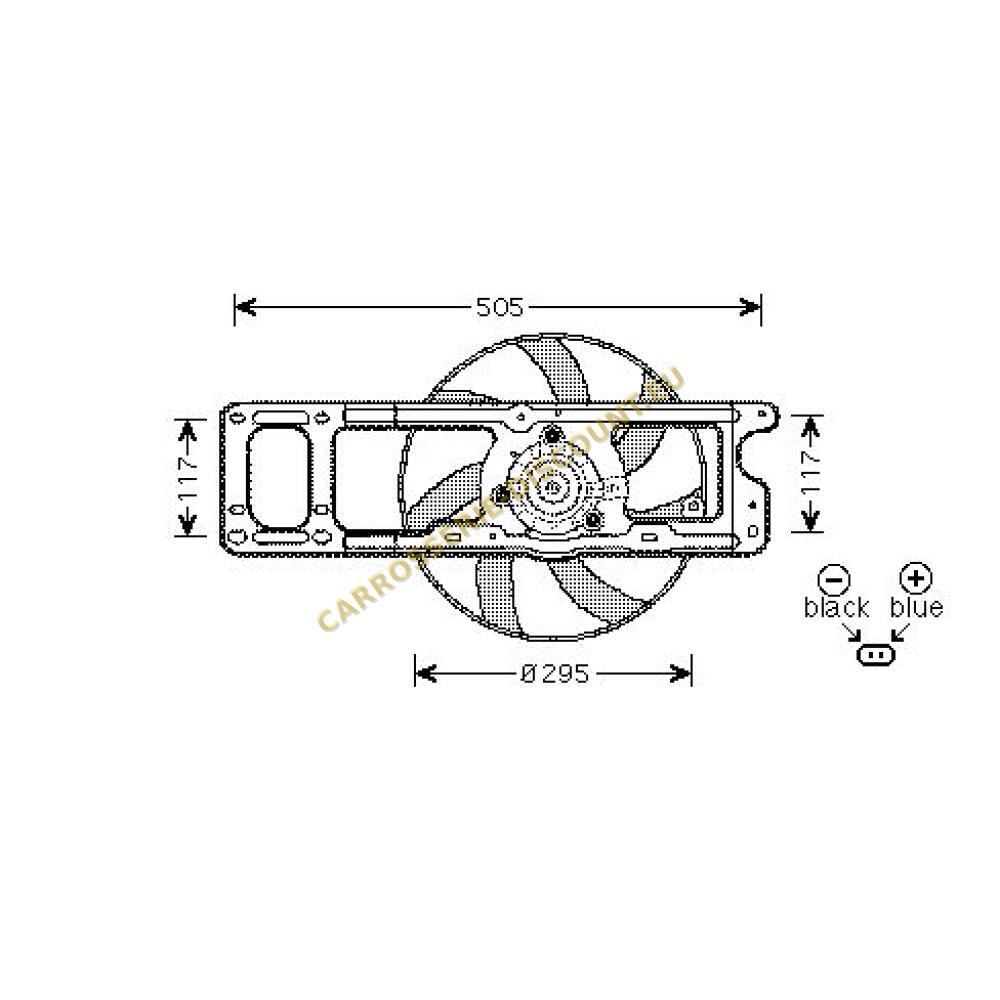 Ventilateur, refroidissement du moteur — Renault Clio (2001-2005) (+2)