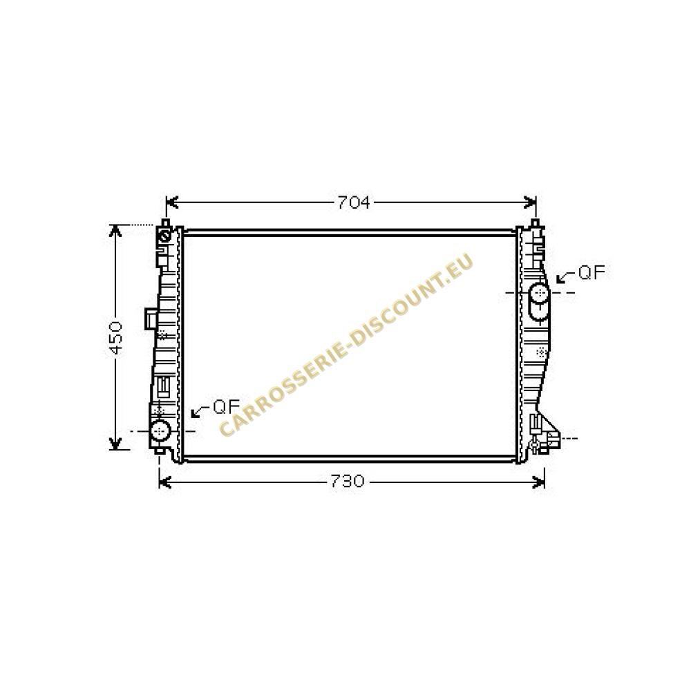 Radiateur, refroidissement du moteur — Alfa Romeo 159 (2005-…)