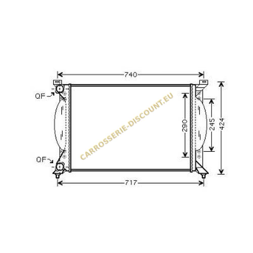Radiateur, refroidissement du moteur — Audi A4 Berline/Avant (8E) (2000-2004) (+2)
