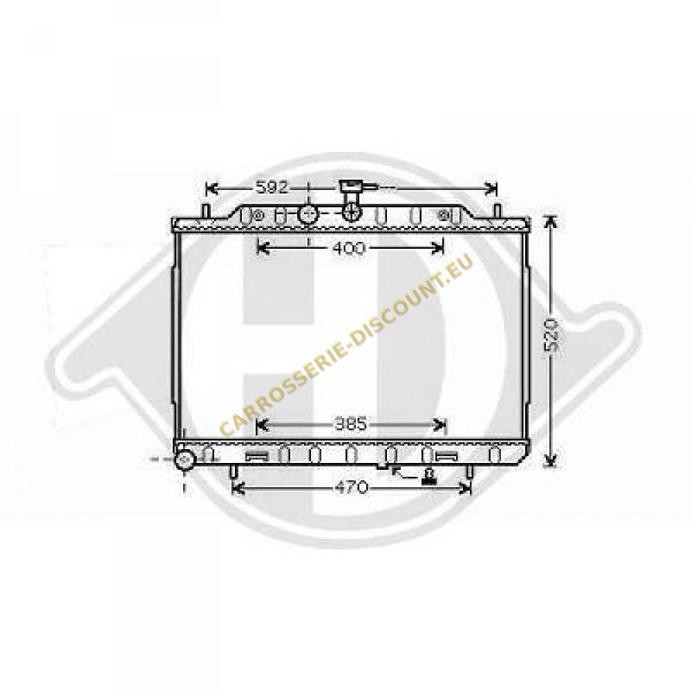 Radiateur, refroidissement du moteur — Nissan X-Trail (T31) (2007-2010)