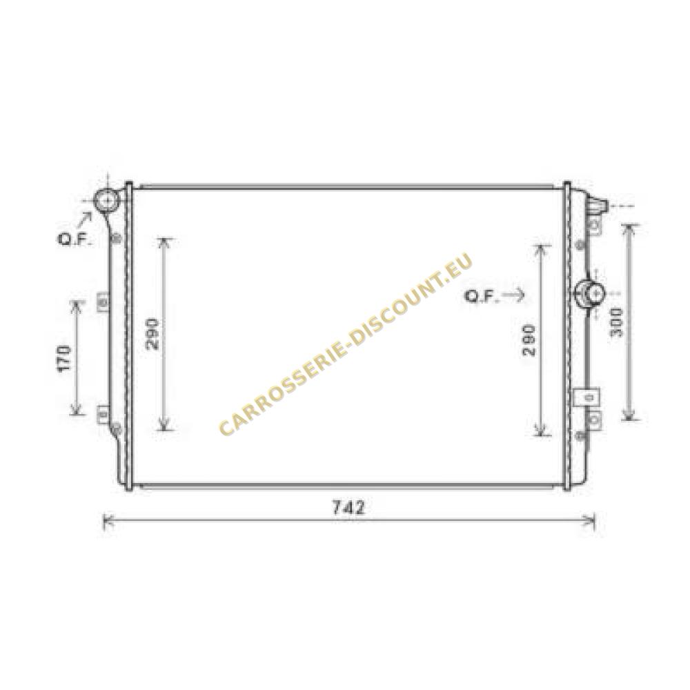 Radiateur, refroidissement du moteur — Seat Alhambra (2010-…) (+1)