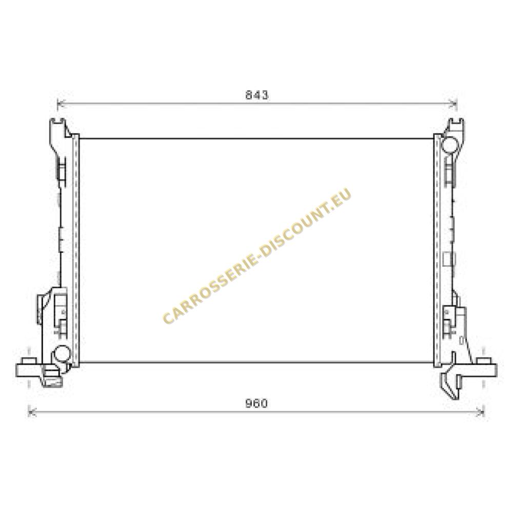 Radiateur, refroidissement du moteur — Renault Traffic III (2014-2019)